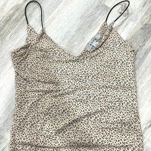 cheetah print cami tank